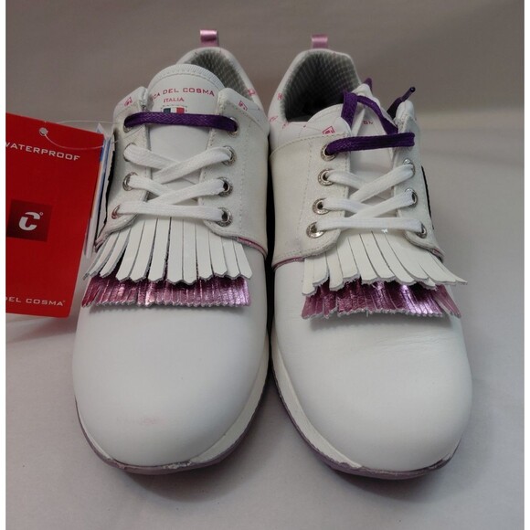 DUCA DEL COSMA Golf Shoes Women Size 9 Pink/Purple/Glitter - Picture 2 of 12